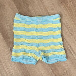 Gimaguas Striped Blue and Yellow Shorts sz M